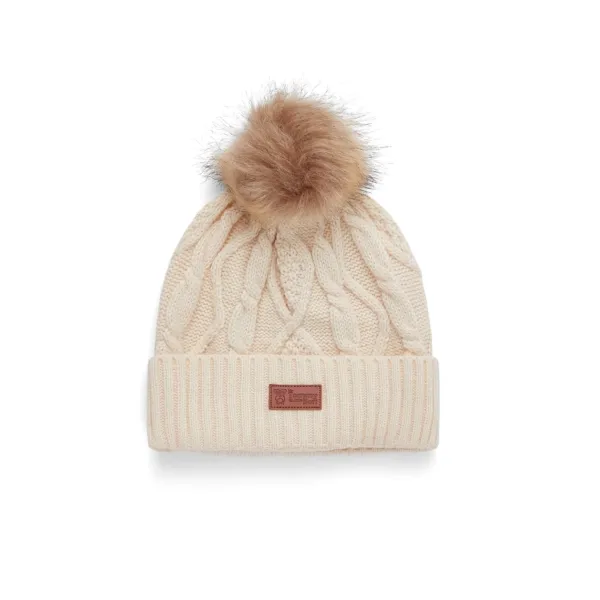 Kids White Knit Hat